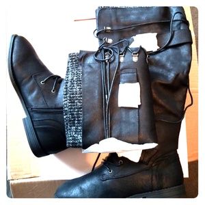 Just Fab new black boots